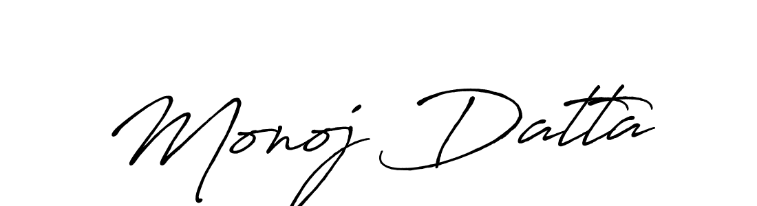 The best way (Antro_Vectra_Bolder) to make a short signature is to pick only two or three words in your name. The name Monoj Datta include a total of six letters. For converting this name. Monoj Datta signature style 7 images and pictures png