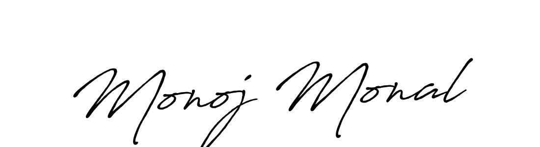 It looks lik you need a new signature style for name Monoj Monal. Design unique handwritten (Antro_Vectra_Bolder) signature with our free signature maker in just a few clicks. Monoj Monal signature style 7 images and pictures png