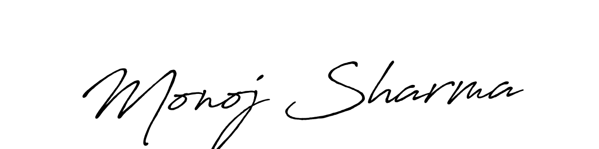 You should practise on your own different ways (Antro_Vectra_Bolder) to write your name (Monoj Sharma) in signature. don't let someone else do it for you. Monoj Sharma signature style 7 images and pictures png