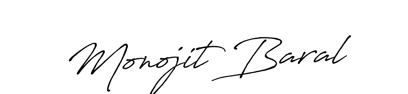 if you are searching for the best signature style for your name Monojit Baral. so please give up your signature search. here we have designed multiple signature styles  using Antro_Vectra_Bolder. Monojit Baral signature style 7 images and pictures png