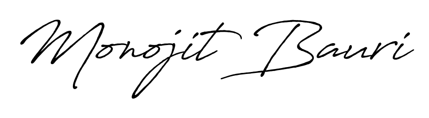 Practice writing Monojit Bauri with the flow of Antro_Vectra_Bolder lettering. A fantastic source of inspiration for developing your personal signature style. Monojit Bauri signature style 7 images and pictures png