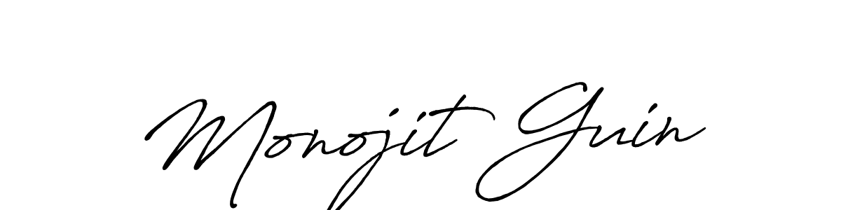 It looks lik you need a new signature style for name Monojit Guin. Design unique handwritten (Antro_Vectra_Bolder) signature with our free signature maker in just a few clicks. Monojit Guin signature style 7 images and pictures png