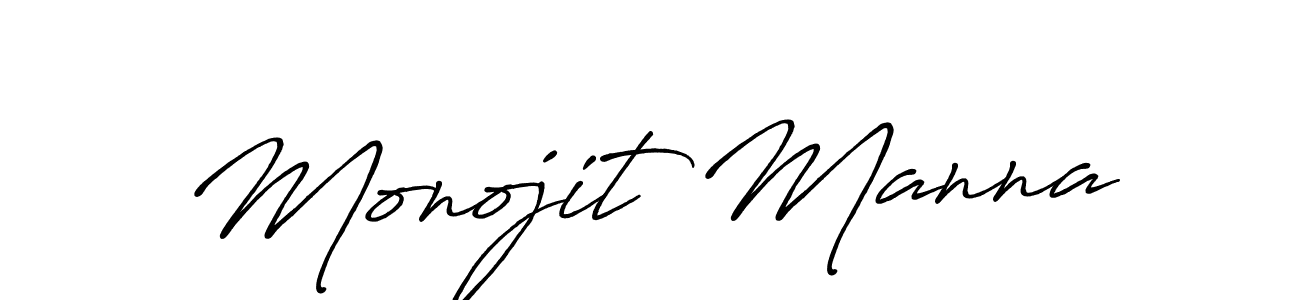 Create a beautiful signature design for name Monojit Manna. With this signature (Antro_Vectra_Bolder) fonts, you can make a handwritten signature for free. Monojit Manna signature style 7 images and pictures png