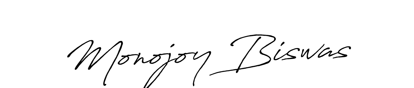 Design your own signature with our free online signature maker. With this signature software, you can create a handwritten (Antro_Vectra_Bolder) signature for name Monojoy Biswas. Monojoy Biswas signature style 7 images and pictures png