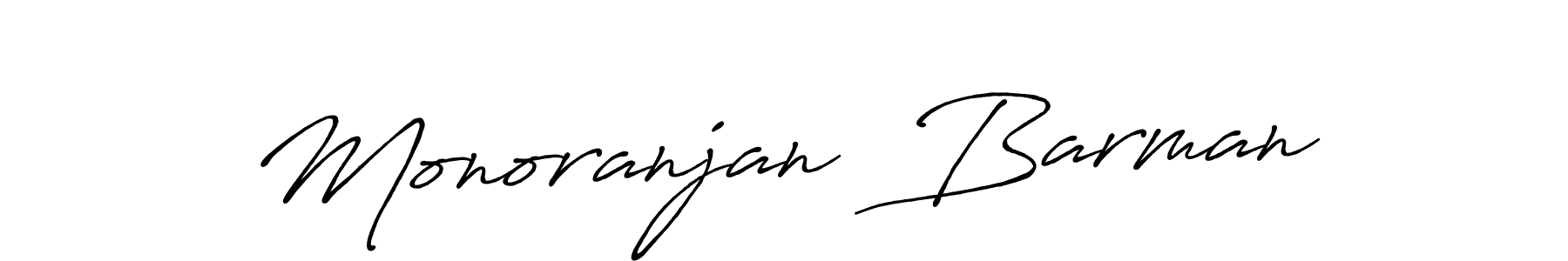 How to make Monoranjan  Barman name signature. Use Antro_Vectra_Bolder style for creating short signs online. This is the latest handwritten sign. Monoranjan  Barman signature style 7 images and pictures png