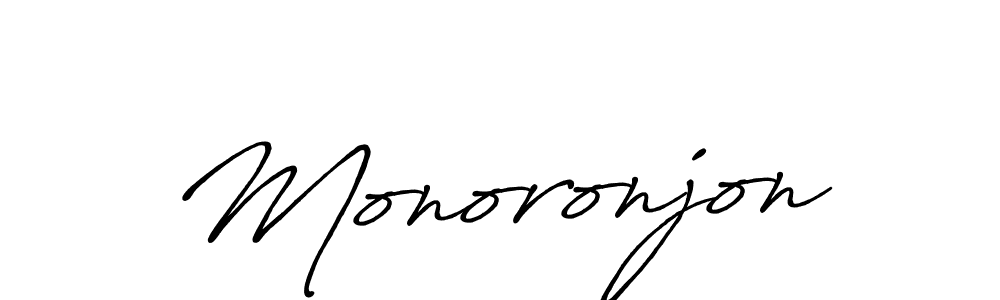 It looks lik you need a new signature style for name Monoronjon. Design unique handwritten (Antro_Vectra_Bolder) signature with our free signature maker in just a few clicks. Monoronjon signature style 7 images and pictures png