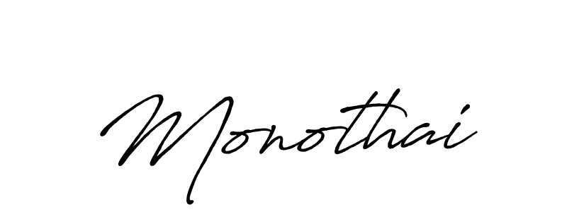 How to make Monothai signature? Antro_Vectra_Bolder is a professional autograph style. Create handwritten signature for Monothai name. Monothai signature style 7 images and pictures png