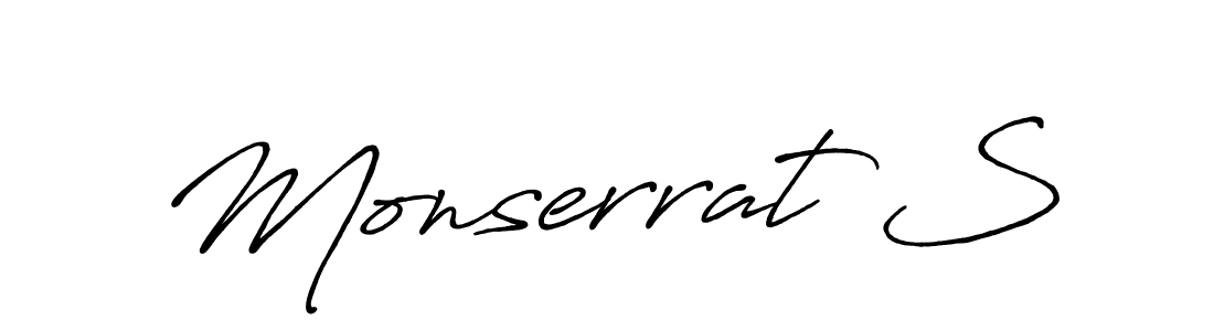 Once you've used our free online signature maker to create your best signature Antro_Vectra_Bolder style, it's time to enjoy all of the benefits that Monserrat S name signing documents. Monserrat S signature style 7 images and pictures png