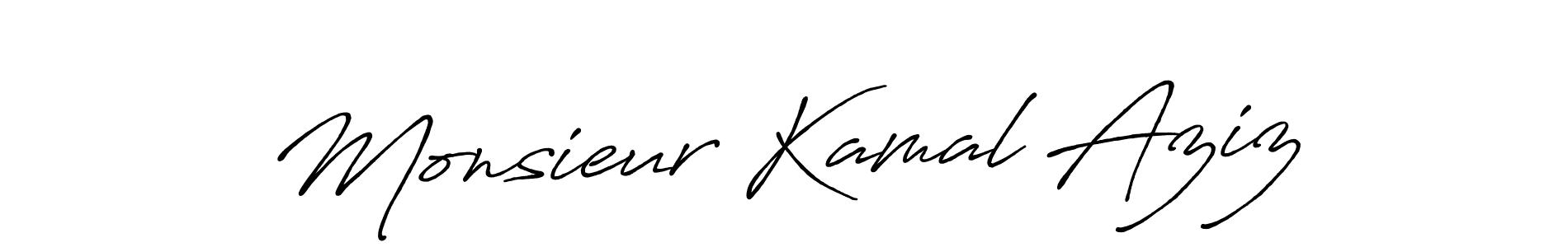 Here are the top 10 professional signature styles for the name Monsieur Kamal Aziz. These are the best autograph styles you can use for your name. Monsieur Kamal Aziz signature style 7 images and pictures png