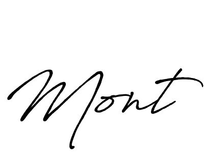 Also we have Mont name is the best signature style. Create professional handwritten signature collection using Antro_Vectra_Bolder autograph style. Mont signature style 7 images and pictures png