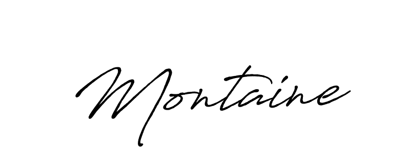 How to make Montaine signature? Antro_Vectra_Bolder is a professional autograph style. Create handwritten signature for Montaine name. Montaine signature style 7 images and pictures png