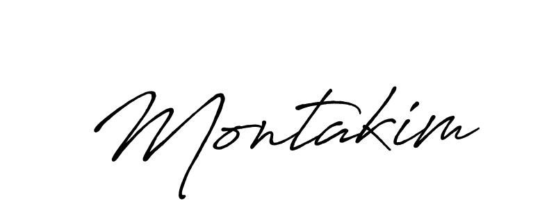 Also we have Montakim name is the best signature style. Create professional handwritten signature collection using Antro_Vectra_Bolder autograph style. Montakim signature style 7 images and pictures png