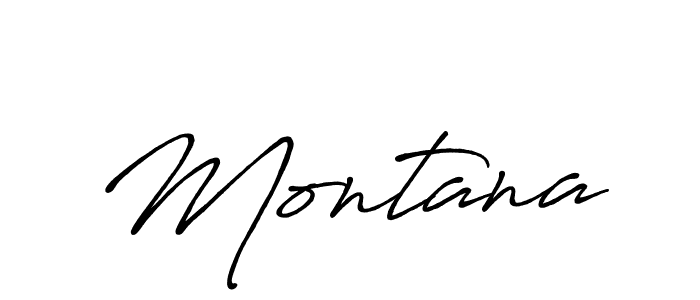 Design your own signature with our free online signature maker. With this signature software, you can create a handwritten (Antro_Vectra_Bolder) signature for name Montana. Montana signature style 7 images and pictures png