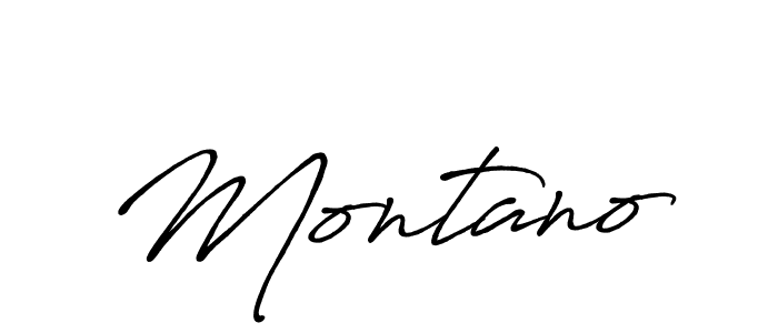 Make a beautiful signature design for name Montano. With this signature (Antro_Vectra_Bolder) style, you can create a handwritten signature for free. Montano signature style 7 images and pictures png