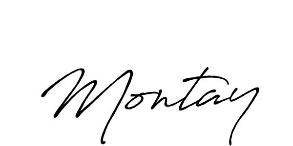 You should practise on your own different ways (Antro_Vectra_Bolder) to write your name (Montay) in signature. don't let someone else do it for you. Montay signature style 7 images and pictures png
