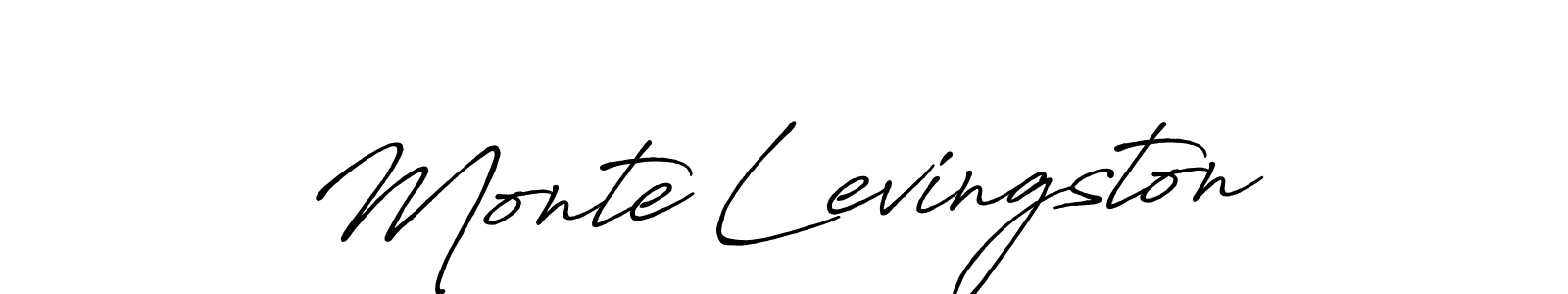 Make a beautiful signature design for name Monte Levingston. With this signature (Antro_Vectra_Bolder) style, you can create a handwritten signature for free. Monte Levingston signature style 7 images and pictures png