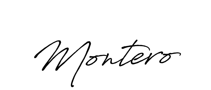 The best way (Antro_Vectra_Bolder) to make a short signature is to pick only two or three words in your name. The name Montero include a total of six letters. For converting this name. Montero signature style 7 images and pictures png