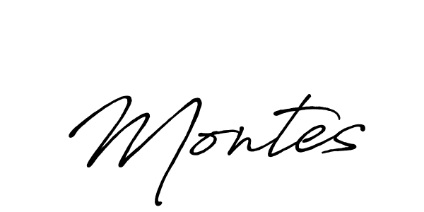 Make a beautiful signature design for name Montes. Use this online signature maker to create a handwritten signature for free. Montes signature style 7 images and pictures png