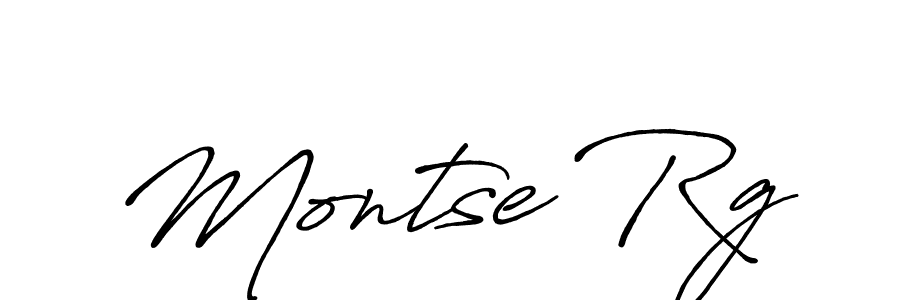 Design your own signature with our free online signature maker. With this signature software, you can create a handwritten (Antro_Vectra_Bolder) signature for name Montse Rg. Montse Rg signature style 7 images and pictures png