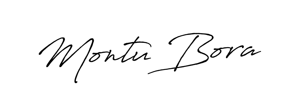 You should practise on your own different ways (Antro_Vectra_Bolder) to write your name (Montu Bora) in signature. don't let someone else do it for you. Montu Bora signature style 7 images and pictures png