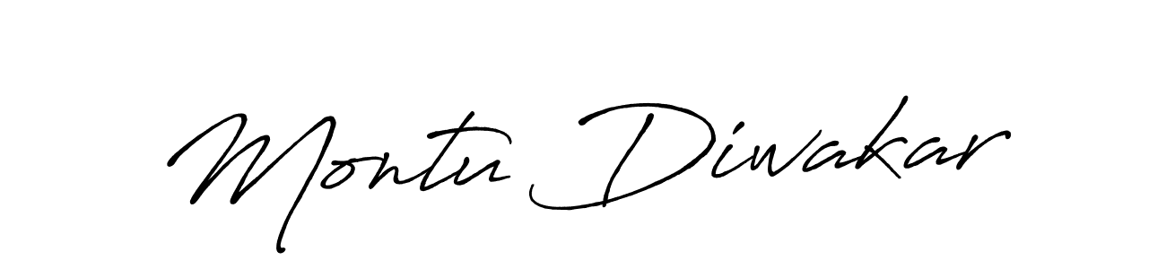 Also You can easily find your signature by using the search form. We will create Montu Diwakar name handwritten signature images for you free of cost using Antro_Vectra_Bolder sign style. Montu Diwakar signature style 7 images and pictures png