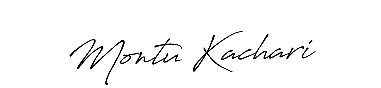 Design your own signature with our free online signature maker. With this signature software, you can create a handwritten (Antro_Vectra_Bolder) signature for name Montu Kachari. Montu Kachari signature style 7 images and pictures png