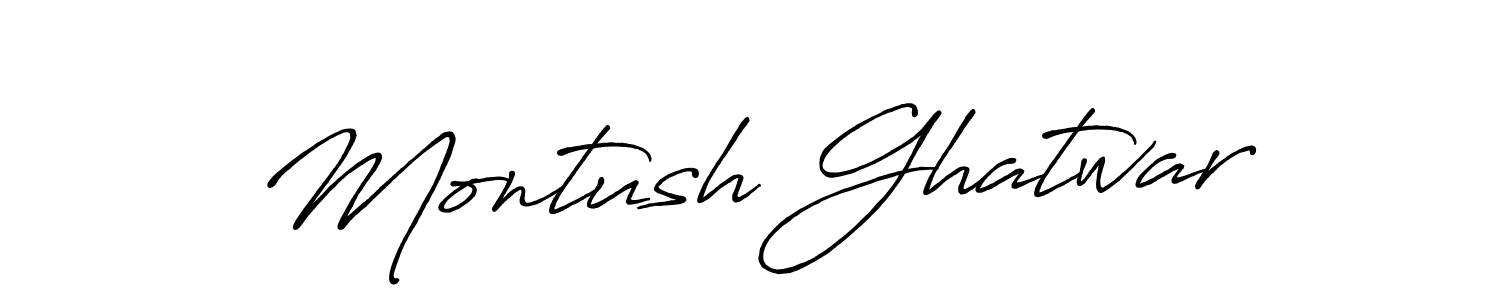 You can use this online signature creator to create a handwritten signature for the name Montush Ghatwar. This is the best online autograph maker. Montush Ghatwar signature style 7 images and pictures png