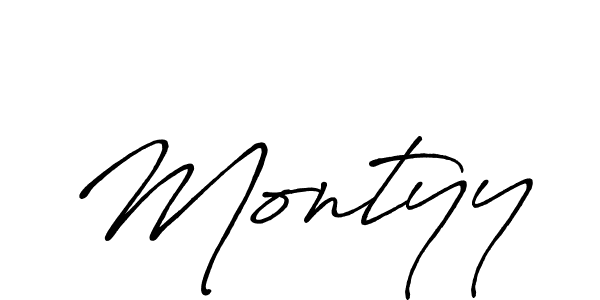 Antro_Vectra_Bolder is a professional signature style that is perfect for those who want to add a touch of class to their signature. It is also a great choice for those who want to make their signature more unique. Get Montyy name to fancy signature for free. Montyy signature style 7 images and pictures png