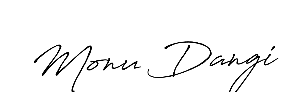 You should practise on your own different ways (Antro_Vectra_Bolder) to write your name (Monu Dangi) in signature. don't let someone else do it for you. Monu Dangi signature style 7 images and pictures png