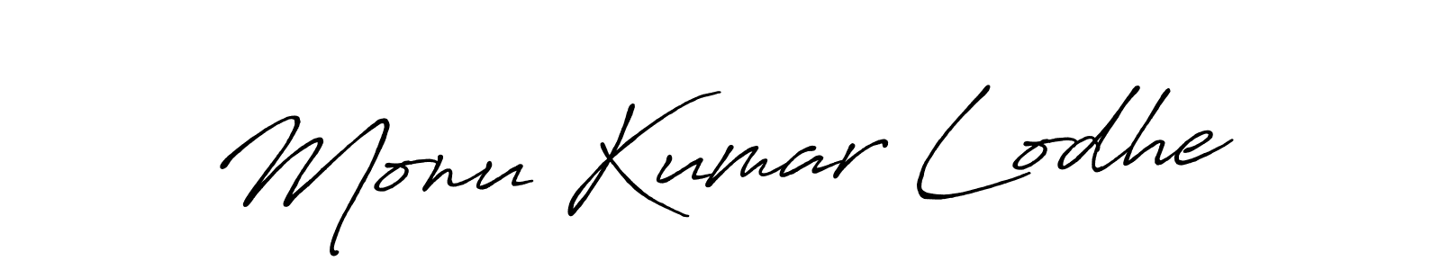 The best way (Antro_Vectra_Bolder) to make a short signature is to pick only two or three words in your name. The name Monu Kumar Lodhe include a total of six letters. For converting this name. Monu Kumar Lodhe signature style 7 images and pictures png