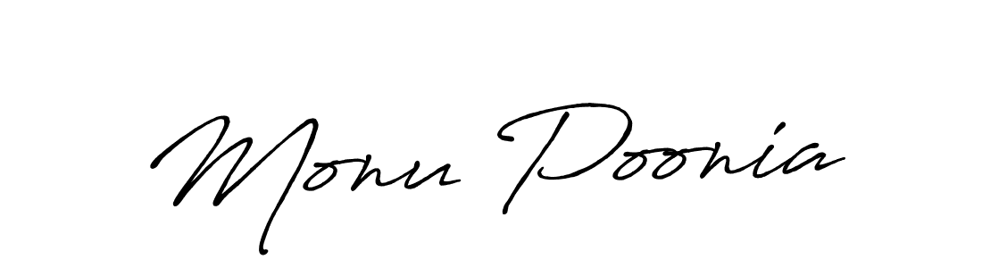 Make a beautiful signature design for name Monu Poonia. Use this online signature maker to create a handwritten signature for free. Monu Poonia signature style 7 images and pictures png