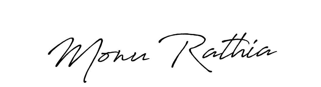 Make a beautiful signature design for name Monu Rathia. Use this online signature maker to create a handwritten signature for free. Monu Rathia signature style 7 images and pictures png