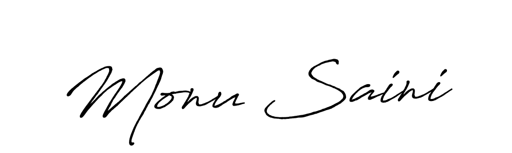 How to Draw Monu Saini signature style? Antro_Vectra_Bolder is a latest design signature styles for name Monu Saini. Monu Saini signature style 7 images and pictures png