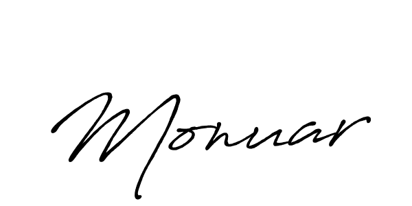 Monuar stylish signature style. Best Handwritten Sign (Antro_Vectra_Bolder) for my name. Handwritten Signature Collection Ideas for my name Monuar. Monuar signature style 7 images and pictures png