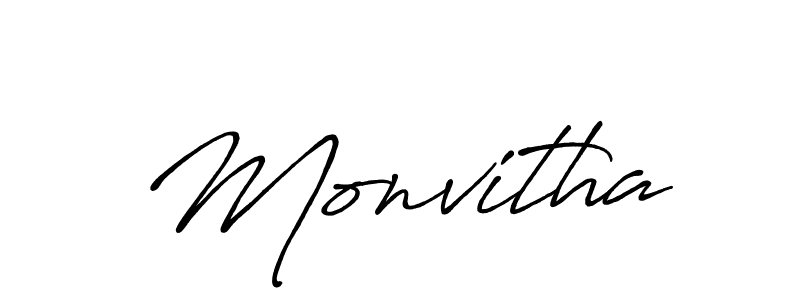 Make a beautiful signature design for name Monvitha. With this signature (Antro_Vectra_Bolder) style, you can create a handwritten signature for free. Monvitha signature style 7 images and pictures png
