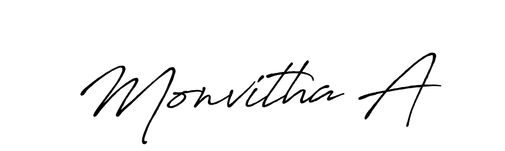 Also You can easily find your signature by using the search form. We will create Monvitha A name handwritten signature images for you free of cost using Antro_Vectra_Bolder sign style. Monvitha A signature style 7 images and pictures png