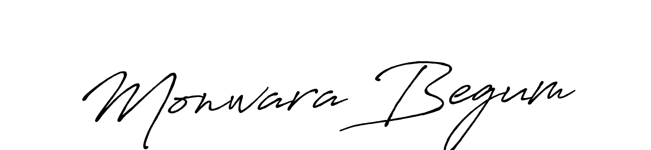 The best way (Antro_Vectra_Bolder) to make a short signature is to pick only two or three words in your name. The name Monwara Begum include a total of six letters. For converting this name. Monwara Begum signature style 7 images and pictures png