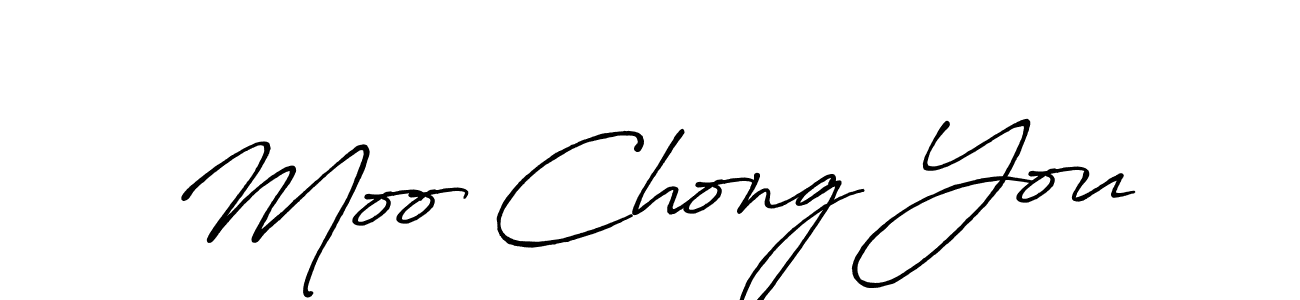 How to make Moo Chong You signature? Antro_Vectra_Bolder is a professional autograph style. Create handwritten signature for Moo Chong You name. Moo Chong You signature style 7 images and pictures png