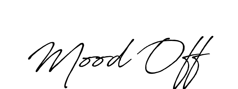 Design your own signature with our free online signature maker. With this signature software, you can create a handwritten (Antro_Vectra_Bolder) signature for name Mood Off. Mood Off signature style 7 images and pictures png