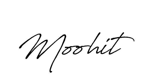 Use a signature maker to create a handwritten signature online. With this signature software, you can design (Antro_Vectra_Bolder) your own signature for name Moohit. Moohit signature style 7 images and pictures png