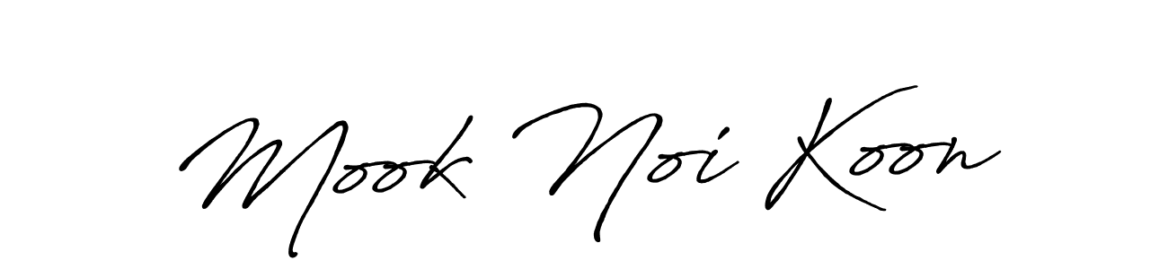 Also we have Mook Noi Koon name is the best signature style. Create professional handwritten signature collection using Antro_Vectra_Bolder autograph style. Mook Noi Koon signature style 7 images and pictures png