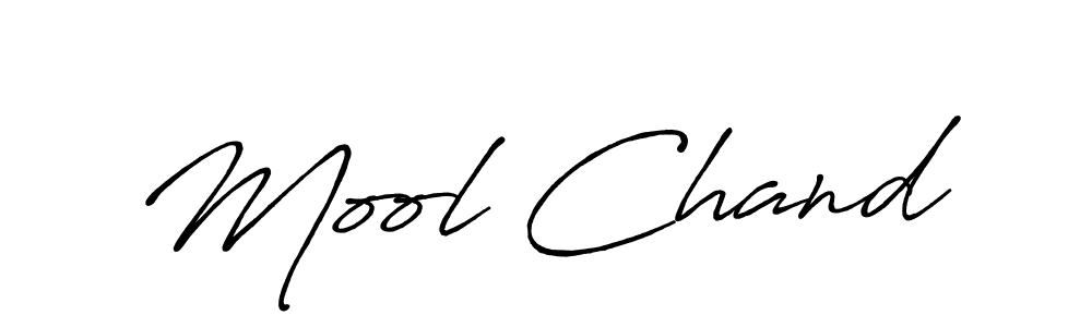 The best way (Antro_Vectra_Bolder) to make a short signature is to pick only two or three words in your name. The name Mool Chand include a total of six letters. For converting this name. Mool Chand signature style 7 images and pictures png
