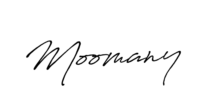 How to make Moomany signature? Antro_Vectra_Bolder is a professional autograph style. Create handwritten signature for Moomany name. Moomany signature style 7 images and pictures png