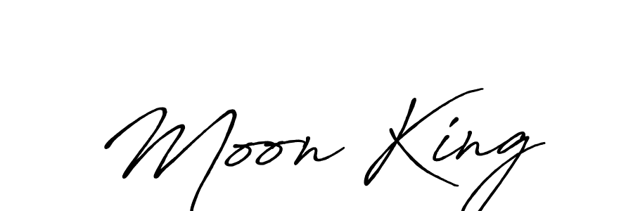 Create a beautiful signature design for name Moon King. With this signature (Antro_Vectra_Bolder) fonts, you can make a handwritten signature for free. Moon King signature style 7 images and pictures png