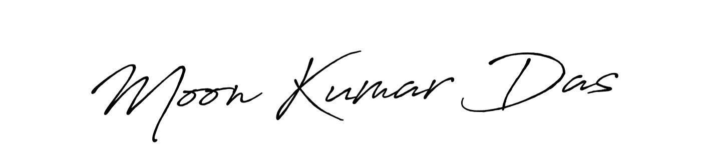 How to make Moon Kumar Das name signature. Use Antro_Vectra_Bolder style for creating short signs online. This is the latest handwritten sign. Moon Kumar Das signature style 7 images and pictures png