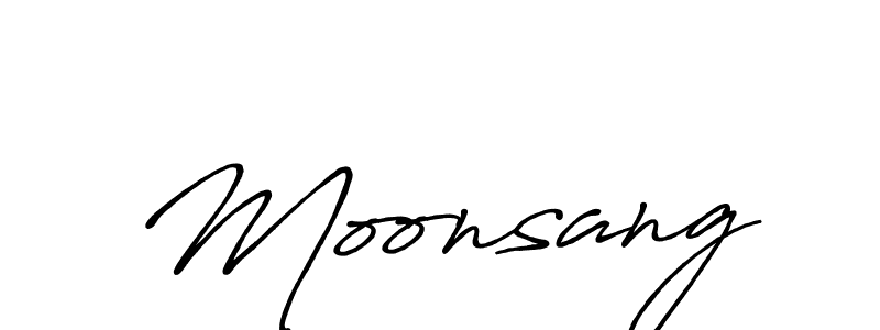 Create a beautiful signature design for name Moonsang. With this signature (Antro_Vectra_Bolder) fonts, you can make a handwritten signature for free. Moonsang signature style 7 images and pictures png