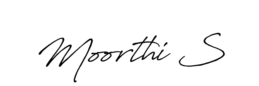 You should practise on your own different ways (Antro_Vectra_Bolder) to write your name (Moorthi S) in signature. don't let someone else do it for you. Moorthi S signature style 7 images and pictures png