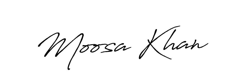 This is the best signature style for the Moosa Khan name. Also you like these signature font (Antro_Vectra_Bolder). Mix name signature. Moosa Khan signature style 7 images and pictures png