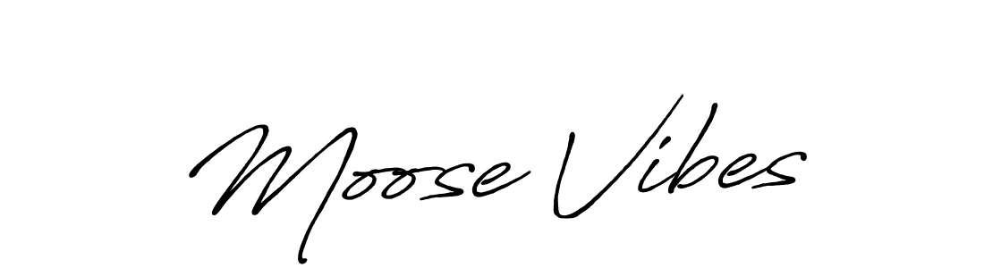 Use a signature maker to create a handwritten signature online. With this signature software, you can design (Antro_Vectra_Bolder) your own signature for name Moose Vibes. Moose Vibes signature style 7 images and pictures png