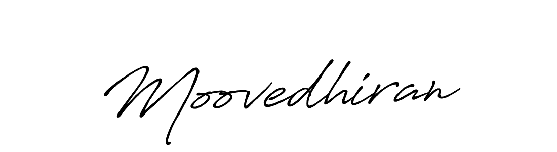 Make a beautiful signature design for name Moovedhiran. With this signature (Antro_Vectra_Bolder) style, you can create a handwritten signature for free. Moovedhiran signature style 7 images and pictures png